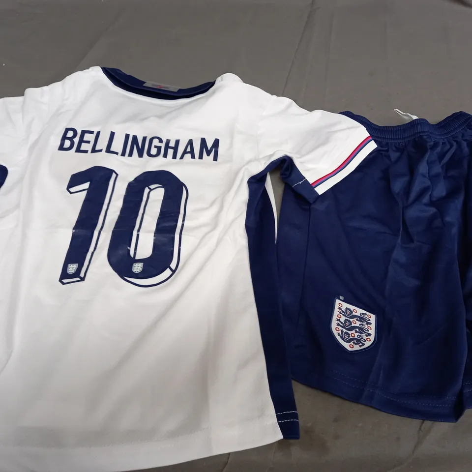NIKE ENGLAND 2024 EUROS HOME SHIRT - BELLINGHAM 10 - KIDS SIZE 22