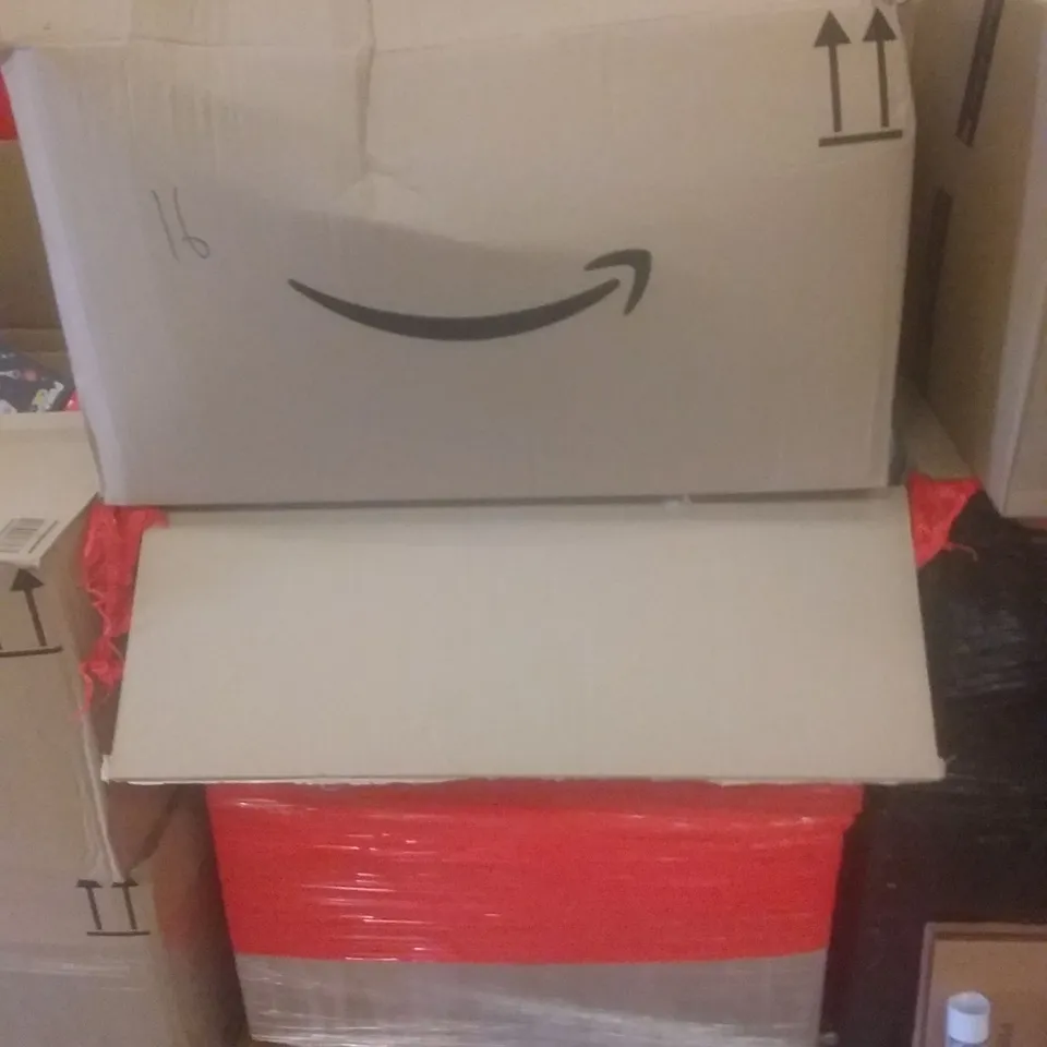 PALLET OF ASSORTED ITEMS INCLUDING AC ELECTRIC AIR PUMP, OVER THE DOOR HOOK, SILICO, SHOOTING GAMEZONE