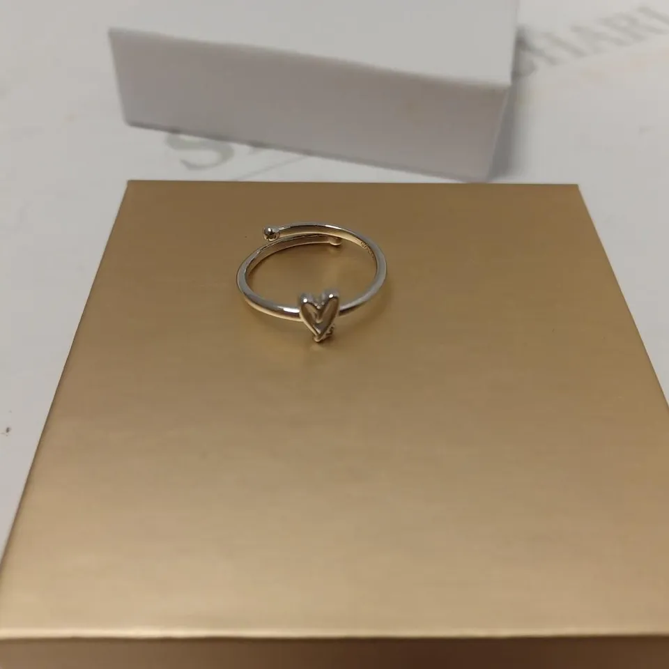 ABBOTT LYON STORIES SILVER LUXE DOODLE HEART RING 