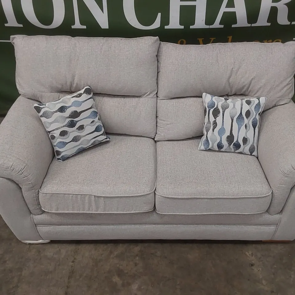 QUALITY DESIGNER PADSTOW FABRIC UPHOLSTERED 2 SEATER SOFA 