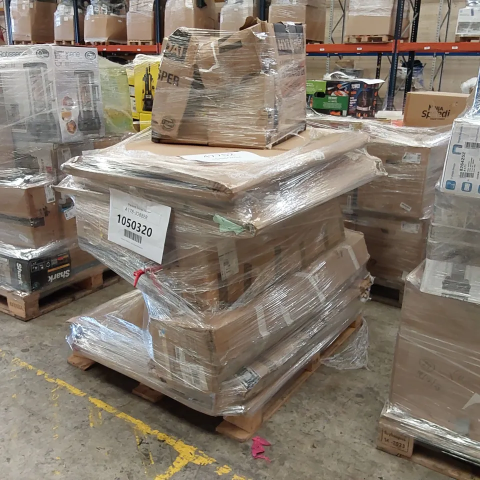 PALLET OF APPROXIMATELY 10 UNPROCESSED RAW RETURN HOUSEHOLD AND ELECTRICAL GOODS TO INCLUDE;