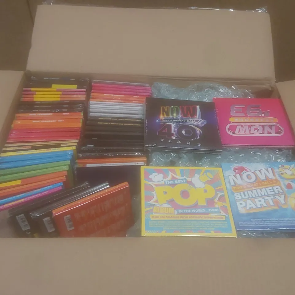 BOX OF APPROX 55 BRAND NEW MUSIC CDS TO INCLUDE;