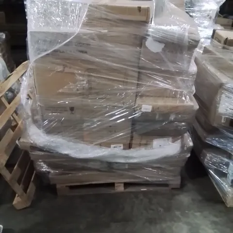 PALLET OF ASSORTED HOUSEHOLD GOODS AND PRODUCTS TO INCLUDE;FOOD DISPLAY WARMER,CEILING LAMP,SINGLE STARITH BOTTOM FLAME FLUME