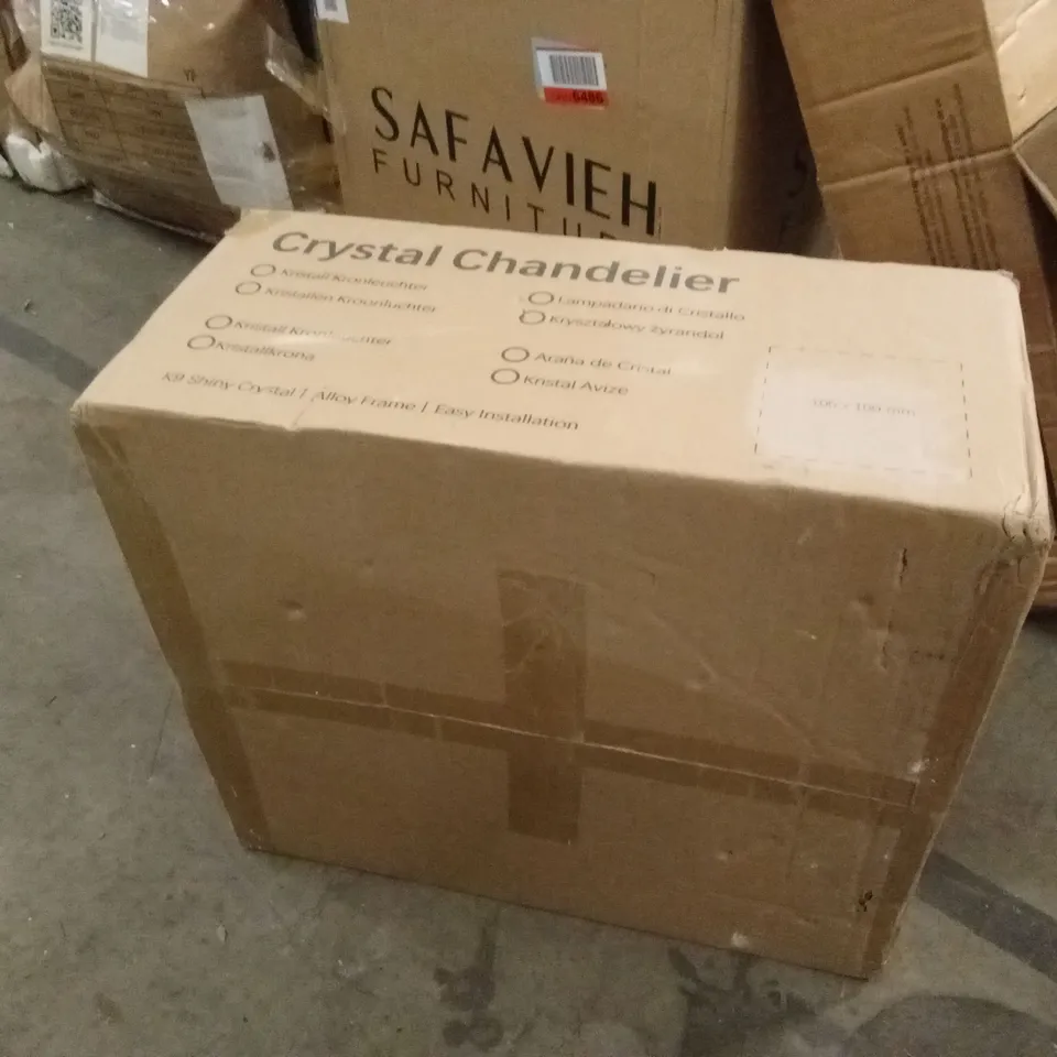 BOXED CRYSTAL CHANDELIER (1 BOX)