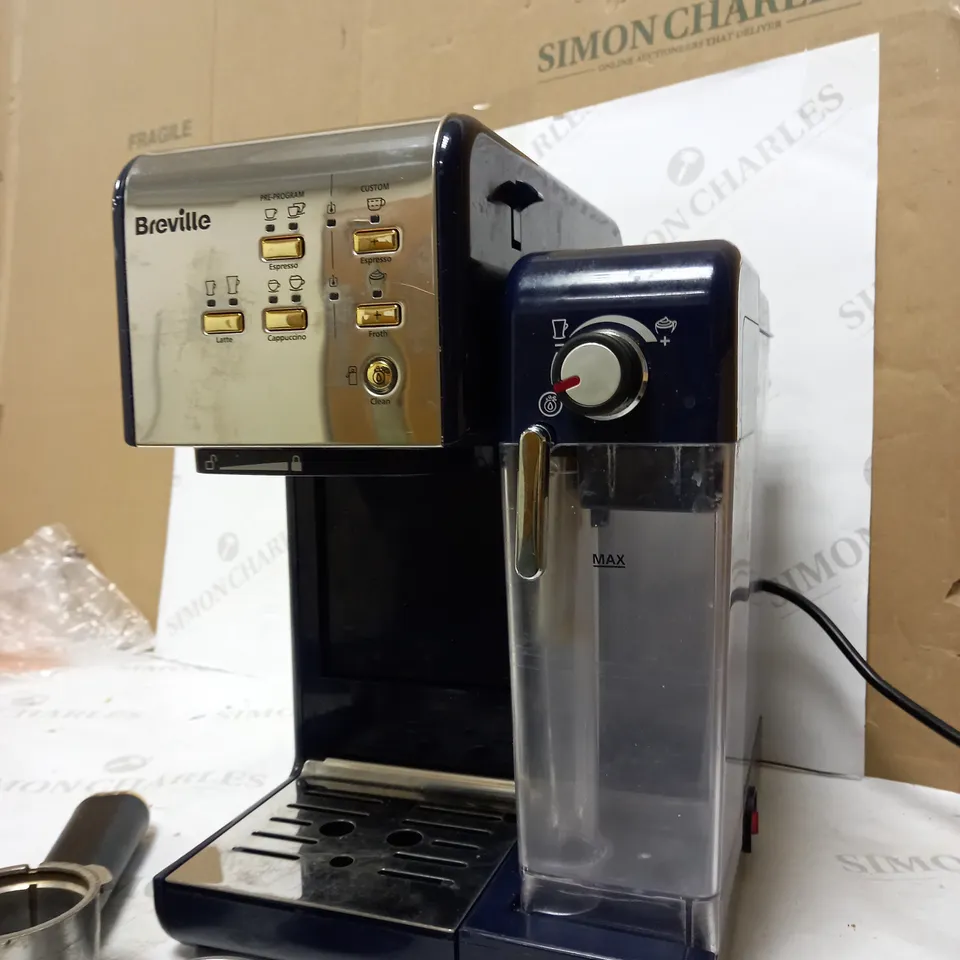 BREVILLE ONE-TOUCH COFFEEHOUSE COFFEE MACHINE - NAVY BLUE