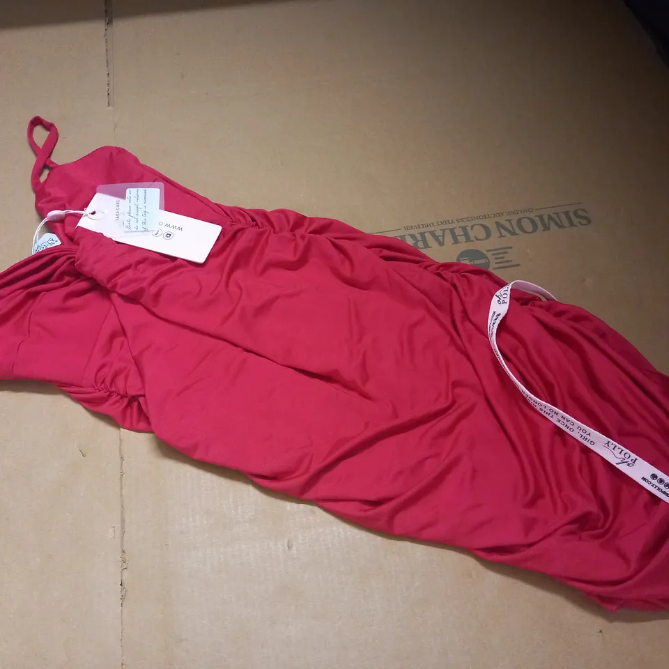 OH POLLY RED DRESS - UK 8