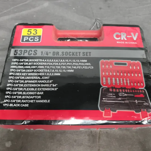CR-V 53-PIECE 1/4" DRIVE SOCKET SET – BOXED