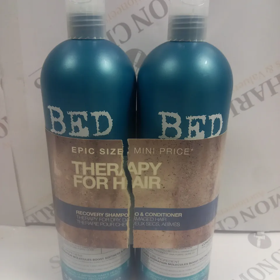 TIGI BED HEAD URBAN ANTIDOTES RECOVERY MOISTURE SHAMPOO AND CONDITIONER APPROX 750ML EACH