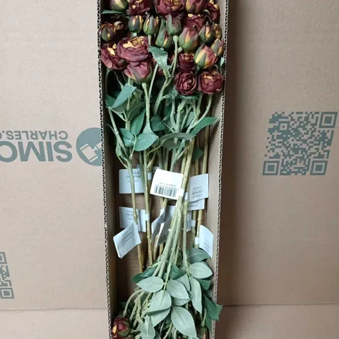 BOX OF APPROX 12 GISELA GRAHAM LONDON FAUX PLANTS