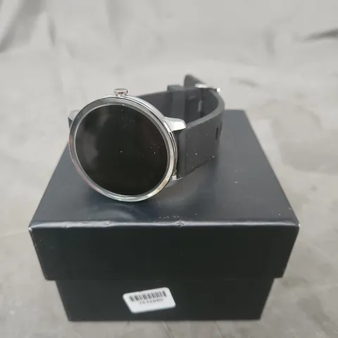 BEN SHERMAN SMART WATCH - BLACK ROUND DIAL, BLACK STRAP 