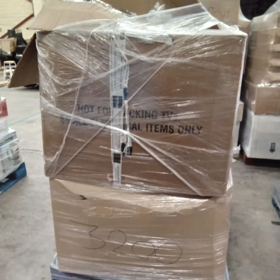 PALLET OF ASSORTED ELECTRONICS INCLUDING CANON PIXMA PRINTER, POLAROID BLUETOOTH DAB+/FM RADIO, SHARP PARTY SPEAKER SYSTEM, MIXX WIRELESS HEADPHONES, MIXX STREAM BUDS SPORTS CHARGE, HDMI SWITCHER