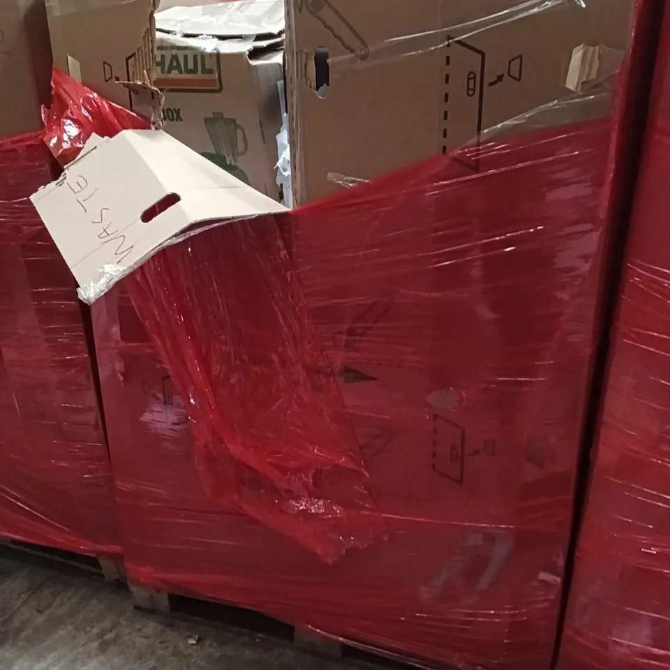 PALLET OF ASSORTED ITEMS INCLUDING - LOGITECH KEYBOARD, GAMING MOUSE PAD, STEAM CLEANER 