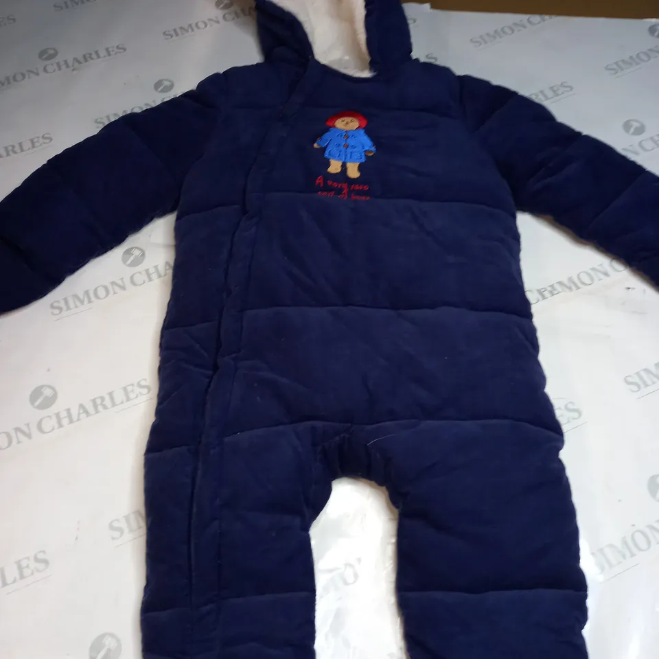 PADDINGTON BEAR SHERPA LINED ALL IN ONE SNOWSUIT SIZE UNSPECIFIED