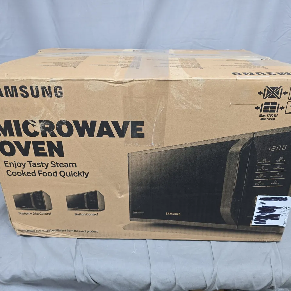 BOXED SAMSUNG MS23K3513AK/EU SOLO 23L MICRCOWAVE OVEN - COLLECTION ONLY