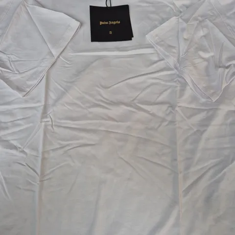 PALM ANGELS SHORT SLEEVE T-SHIRT IN WHITE SIZE SMALL