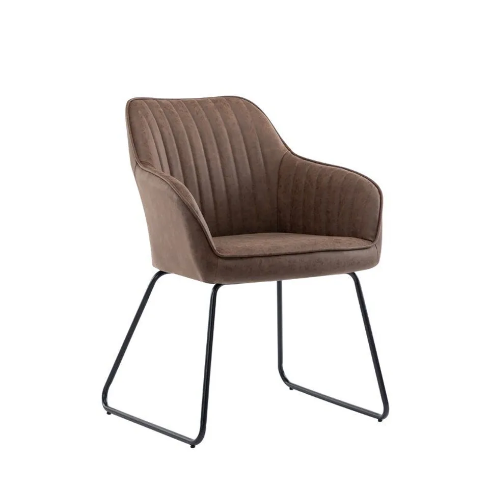 BOXED ALMARAZ TUFTED UPHOLSTERED ARMCHAIR 