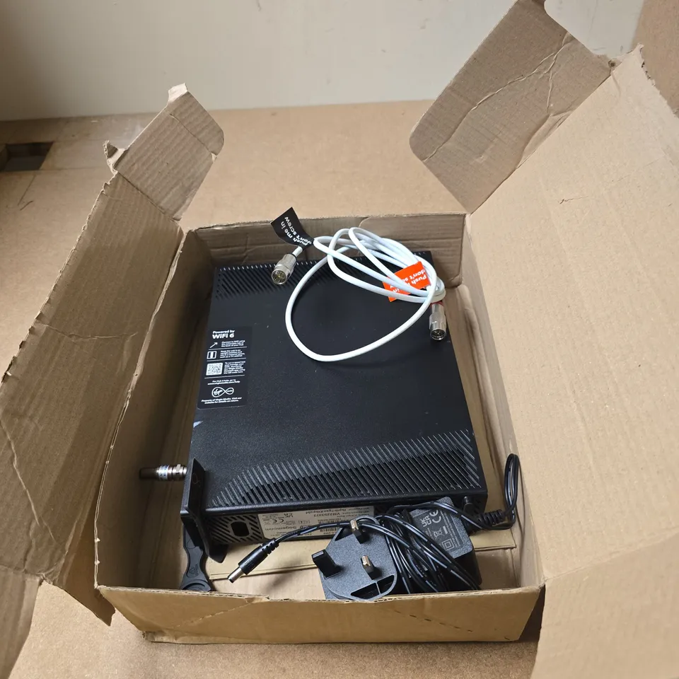 VIRGIN WIFI 6 ROUTER WITH POWER SUPPLY AND CABLE BOXED