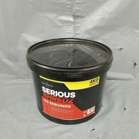 SERIOUS SHREDZ 4KG BANANA TUB - 133 SERVINGS