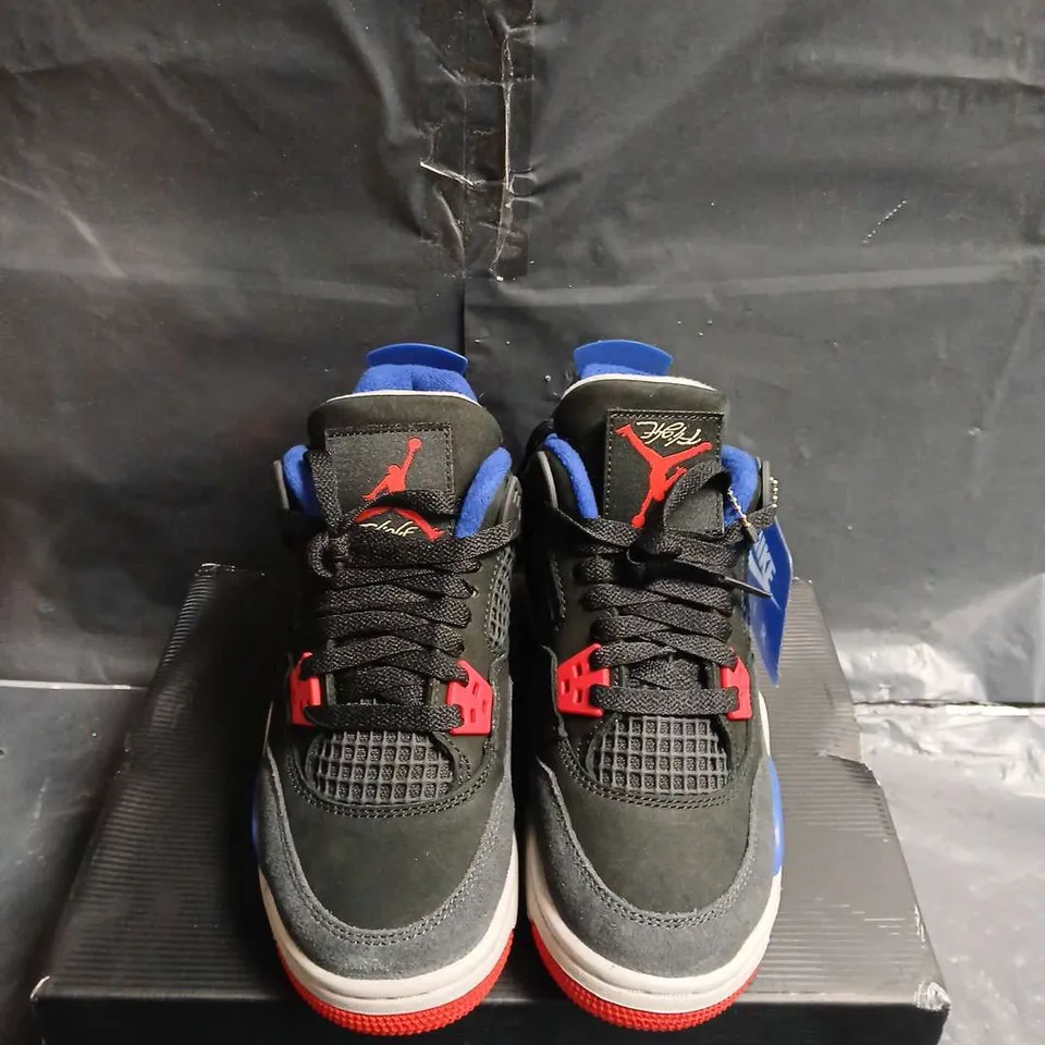 BOXED PAIR OF AIR JORDAN 4 RETRO SNEAKERS – UK SIZE 3