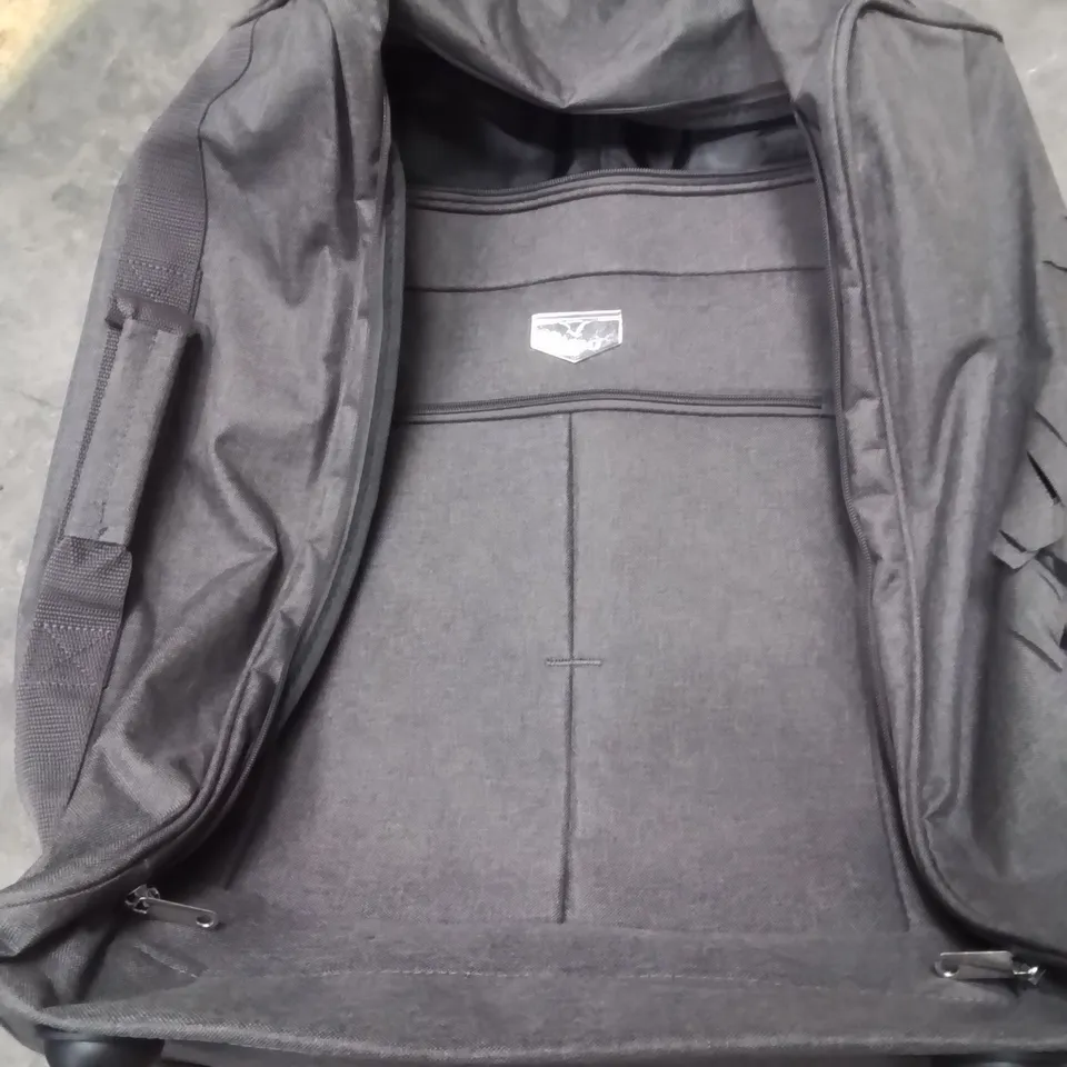 UNBOXED KEPLIN LUGG SMALL SIZE TRAVEL SUITCASE WITH WHEELS DARK BROWN COLOUR 