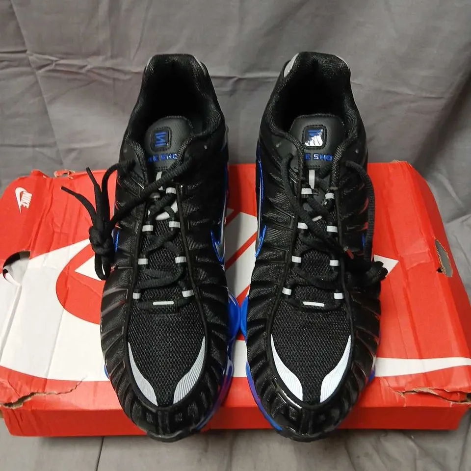 NIKE SHOX TL SNEAKERS - BLACK/METALLIC SILVER, MEN'S US 12 (UK 11)