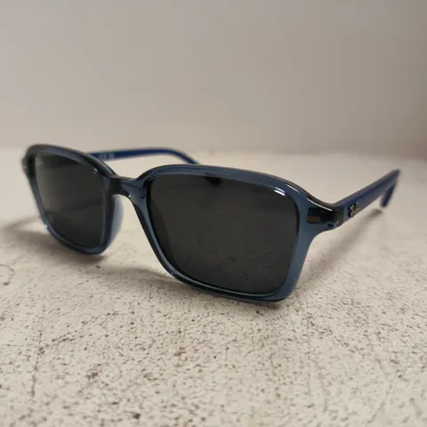 RAY-BAN BLUE PLASTIC-FRAME SUNGLASSES, MODEL RJ913IS