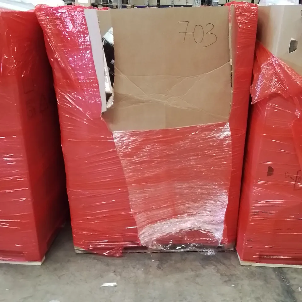 PALLET OF ASSORTED HOUSEHOLD GOODS AND PRODUCTS TO INCLUDE; GARMENT STEAMER, SAUTE PAN, GRILL SET, BOXED FURNITURE ETC