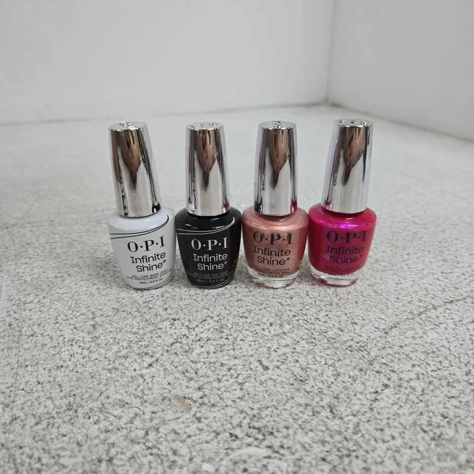 OPI INFINITE SHINE GEL-LIKE LACQUER NAIL POLISH – 4 X ASSORTED COLOURS 15ML