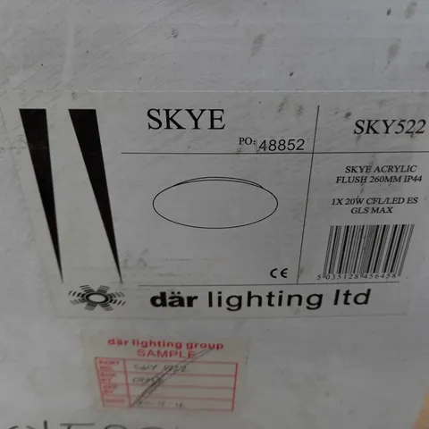 DAR LIGHTING SKYE ACRYLIC FLUSH 