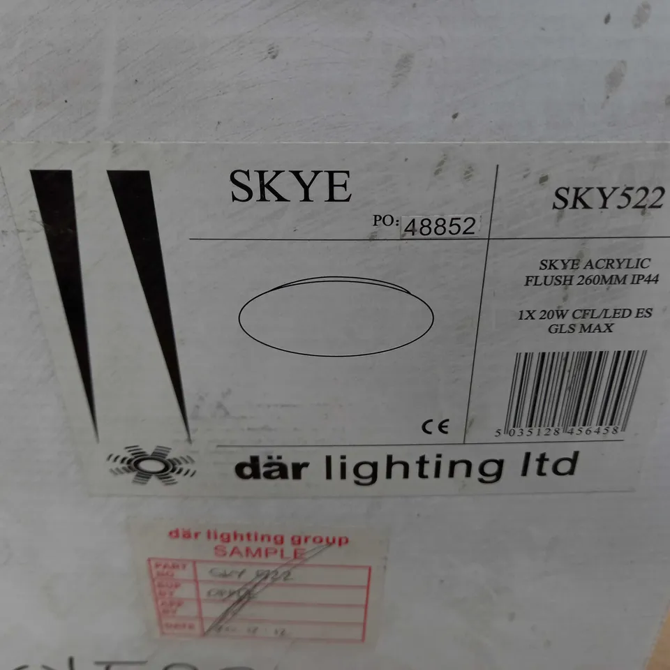DAR LIGHTING SKYE ACRYLIC FLUSH 