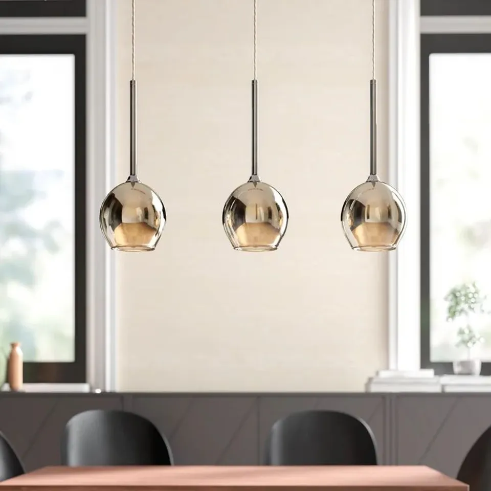 BOXED BUNDA 3 LIGHT KITCHEN ISLAND PENDANT (1 BOX)