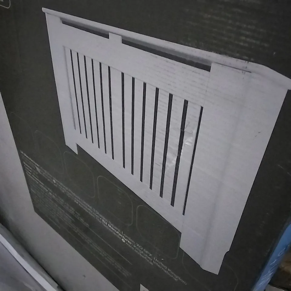 BOXED KENSINGTON WHITE RADIATOR COVER SMALL