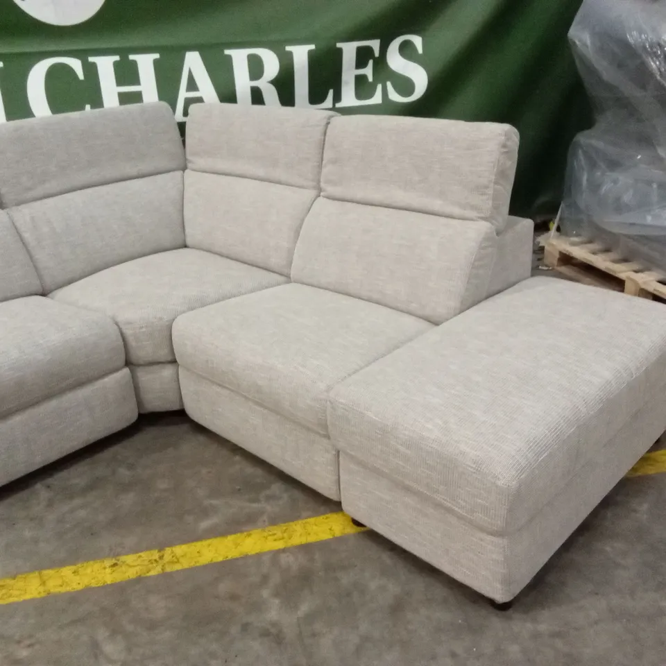 DETROIT FABRIC RIGHT HAND POWER RECLINER CORNER GROUP SOFA WITH CHARGING PORTS AND STORAGE RRP £1999