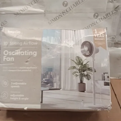 BOXED KEPLIN 10" OSCILLATING FAN