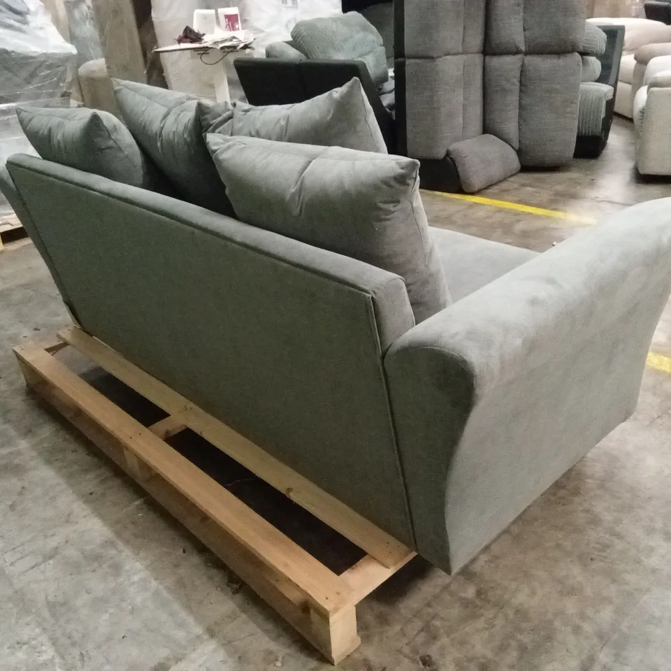 DURY FABRIC 3 SEATER SCATTER BACK SOFA - DARK GREY RRP £499