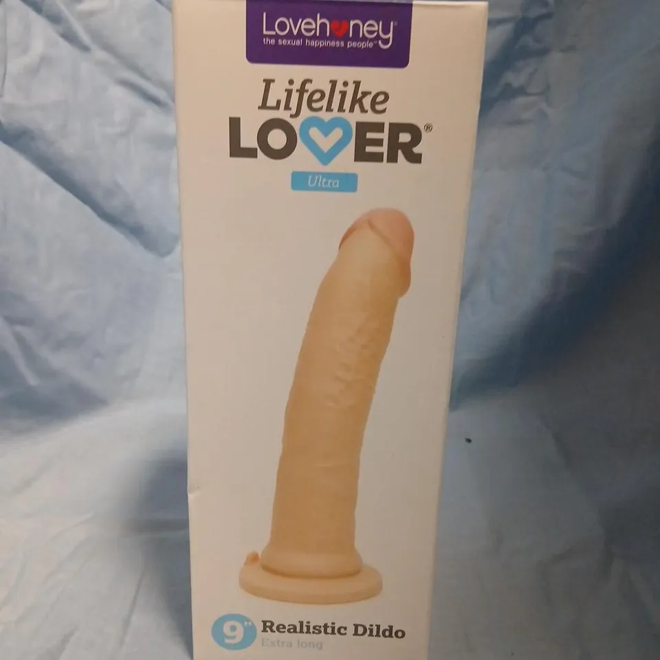 LOVEHONEY LIFELIKE LOVER 9-INCH REALISTIC DILDO, EXTRA LONG