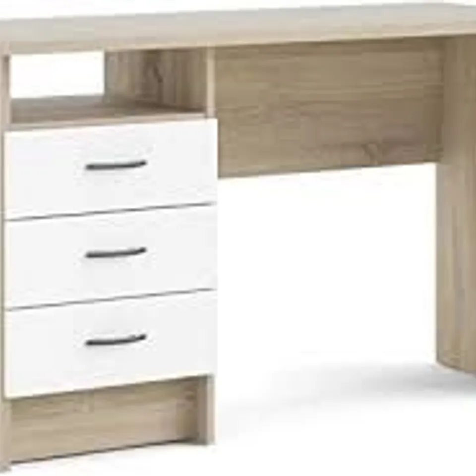BOXED TVILUM OAK DESK - WHITE 
