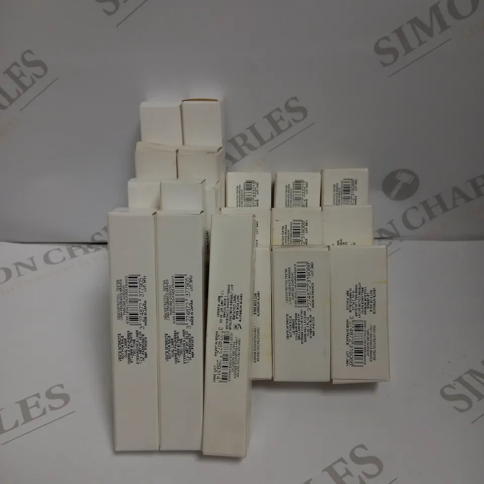 APPROXIMATELY 20 ASSORTED DEMONSTRATION TESTER GIVENCHY BEAUTY PRODUCTS TO INCLUDE NAIL LACQUER, EYESHADOW, LIP BALM, LIPSTICK ETC. 