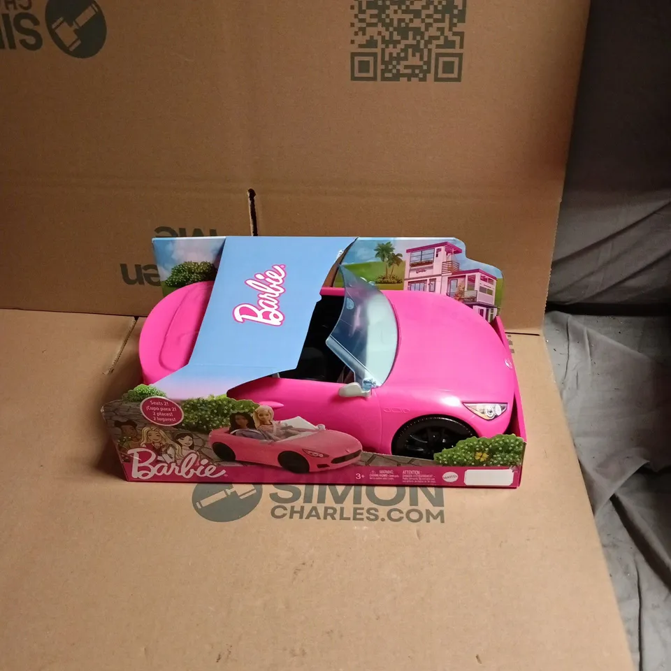 BARBIE PINK CONVERTIBLE CAR TOY – IN ORIGINAL PACKAGING