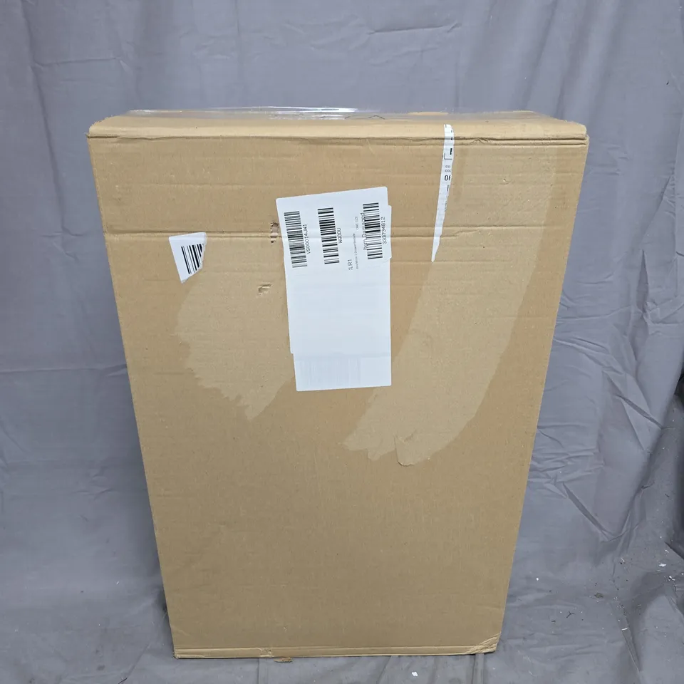 PALMA MIRRORED 2 DRAWER BEDSIDE CHEST - WHITE