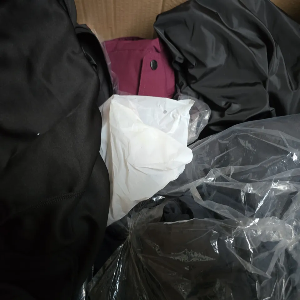 APPROXIMATELY 12 ASSORTED CLOTHING AND FASHION PRODUCTS IN VARIOUS STYLES AND SIZES - COLLECTION ONLY