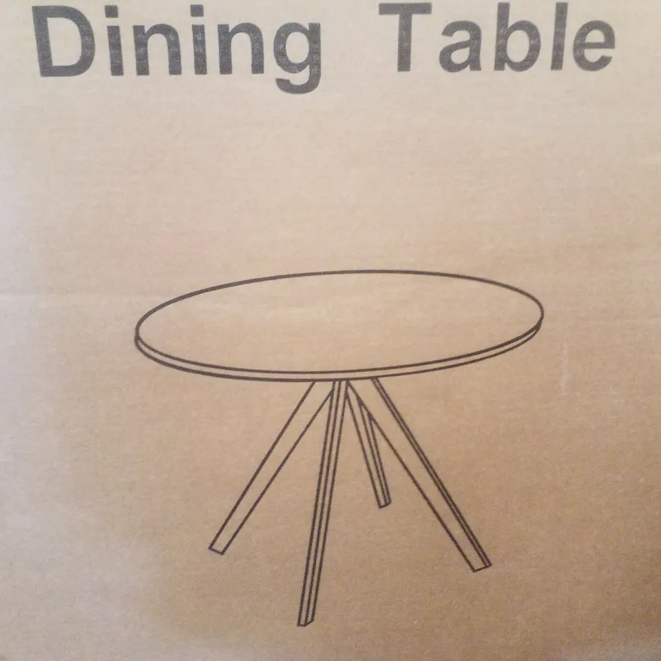 BOXED FARINI ROUND DINING TABLE - BLACK