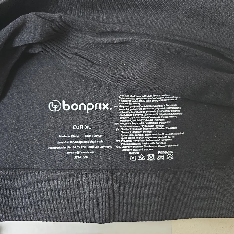 BONPRIX PACK OF 2 SEAMLESS BRALETTES BLACK SIZE XL