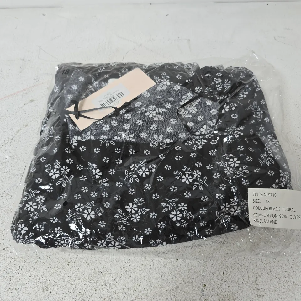 APPROXIMATELY 20 BE FORE DAWN CURVE FLORAL DRESSES IN BLACK