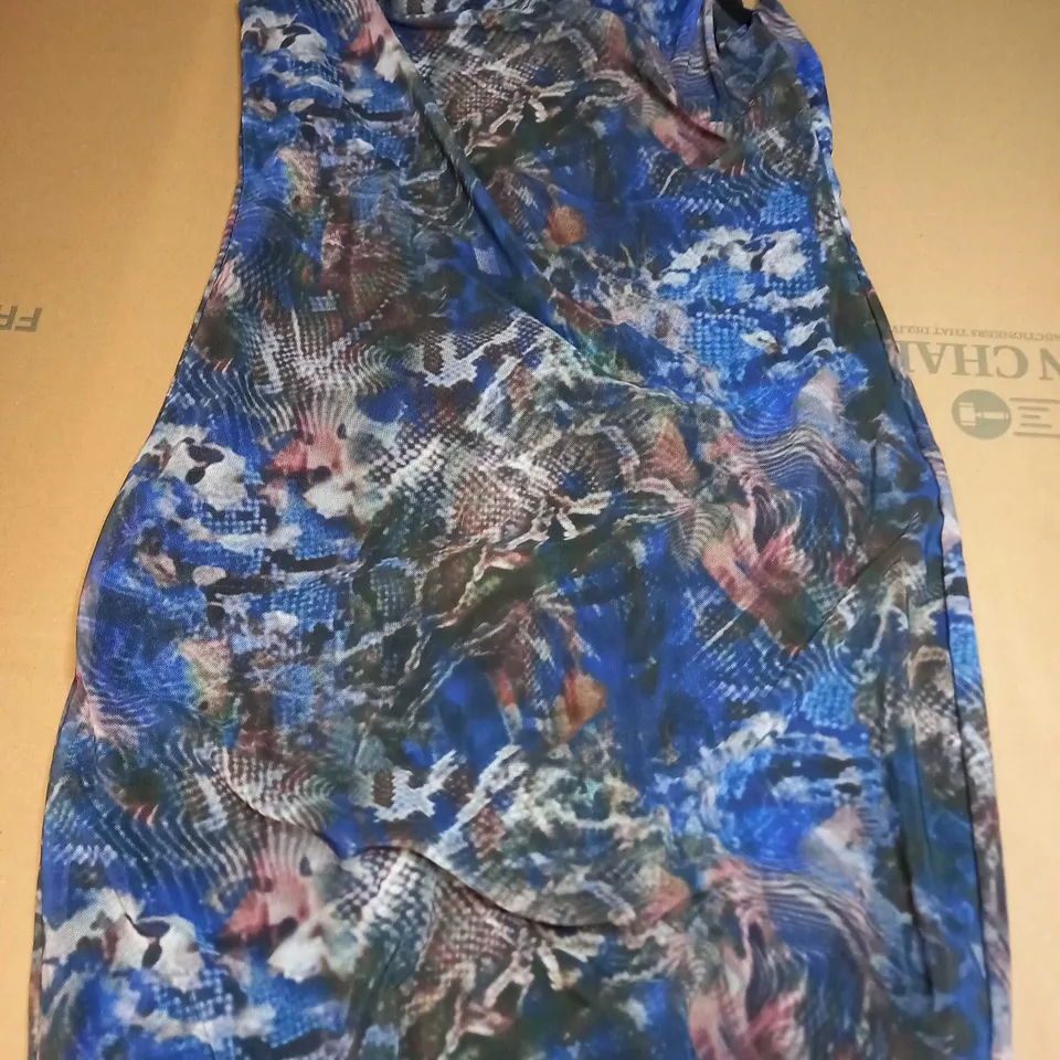 GRACE JACOB THIN PRINTED DESIGN DRESS - UK MEDIUM