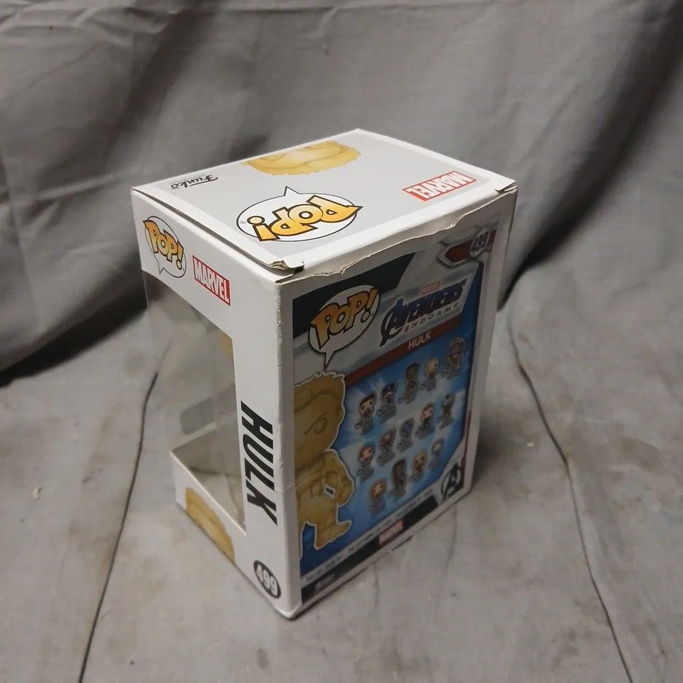 FUNKO POP! MARVEL AVENGERS ENDGAME HULK – GOLD CHROME (#499), WALMART EXCLUSIVE, BOXED