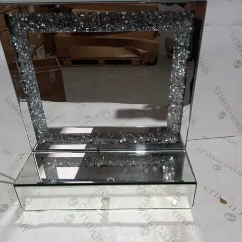JULIEN MACDONALD LIGHT UP ENCAPSULATED CRYSTAL DRESSING TABLE MIRROR