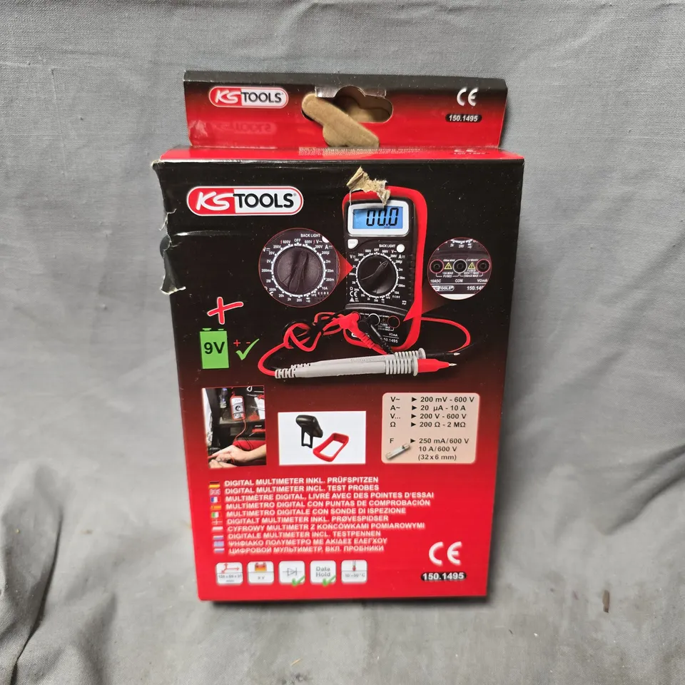 BOXED KSTOOLS DIGITAL MULTIMETER INCLUDING PROBES