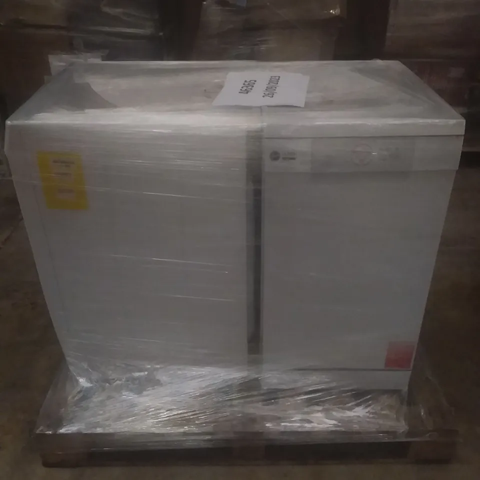 HOOVER H-WASH 500 FREESTANDING WASHING MACHINE AND HOOVER FREESTANDING SLIMLINE DISHWASHER 45CM WHITE