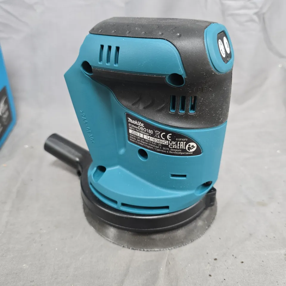 BOXED MAKITA CORDLESS RANDOM ORBIT SANDER 